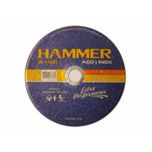 Disco de Corte Aço Inox Hammer - 4.1/2"