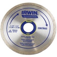 Disco Diamantado Irwin Continuo 110 mm x 20 mm - Ref: 13891