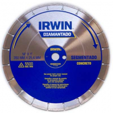 Disco Diamantado Irwin 350 mm Segmentado - Concreto REF:1777223